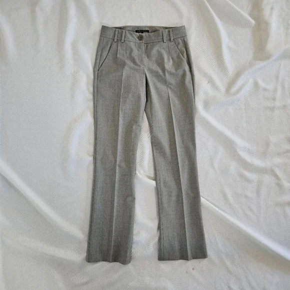 Theory Light Grey Wool Trousers Size 2 - Picture 1 of 6